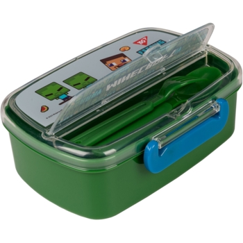 Ланч-бокс Yes Minecraft з приладдям, 750 мл (708160) - Pampik - 3