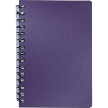 Книга записная Buromax Status в клеточку А6 спираль фиолетовая 80 листов (BM.24652153-52) - Pampik