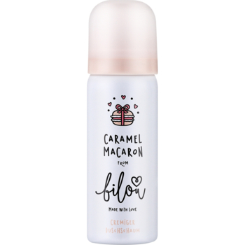 Мини-пенка для душа Bilou Caramel Macaron, 50 мл - Pampik