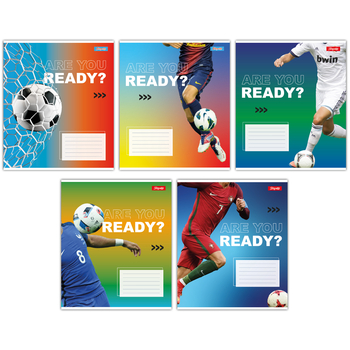 Набір зошитів 1 Вересня Are you ready А5 в лінійку 36 аркушів 15 шт. (767338) - Pampik