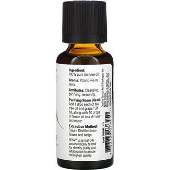 Олія чайного дерева Now Essential Oils Tea Tree 30 мл - Pampik - 2