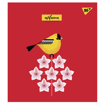 Набір зошитів Yes Avifauna А5, в клітинку, 24 аркуші, 10 шт. (66833) - Pampik