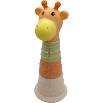 Пирамидка Bibi Toys Жираф тактильная 10 элементов (760837BT) - Pampik - 3