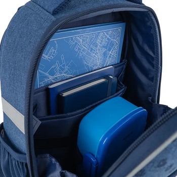 Каркасный рюкзак Kite College Line синий 35 x 26 см (K24-555S-4) - Pampik - 8