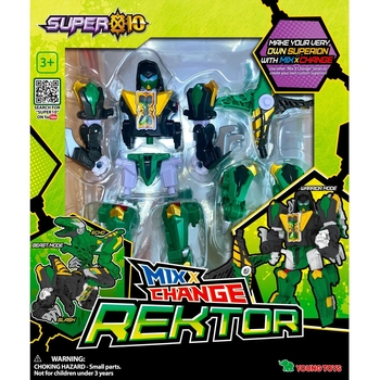 Іграшка-трансформер Super10 Mix Ректор 14 см (314067) - Pampik