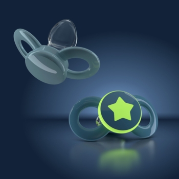 Пустышка ортодонтическая Dentistar, для мальчика, с 6 месяцев, 2 шт - Pampik - 4