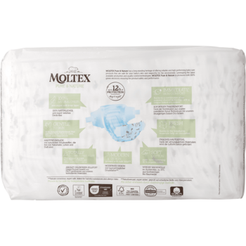 Підгузки на липучках Moltex Pure & Nature 2 (3-6 кг), 38 шт. - Pampik - 2
