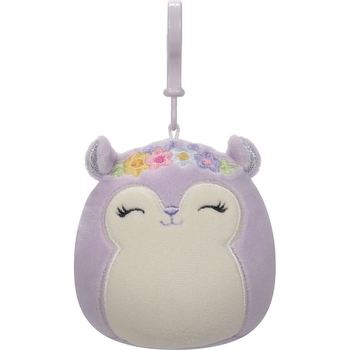 Мягкая игрушка Squishmallows Белка Сидни на клипсе 9 см (SQCP00180) - Pampik