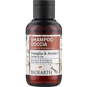 Шампунь-гель для душа Bioearth Family Vanilla & Oat Shampoo Shower Gel 100 мл - Pampik