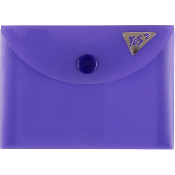 Папка-конверт Yes Fusion A7 на кнопке фиолетовая (492270) - Pampik