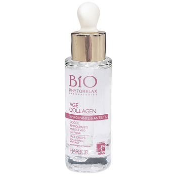 Сироватка-краплі Phytorelax Laboratories Bio Age Collagen Plumping Face Drops антивікова для обличчя 30 мл - Pampik