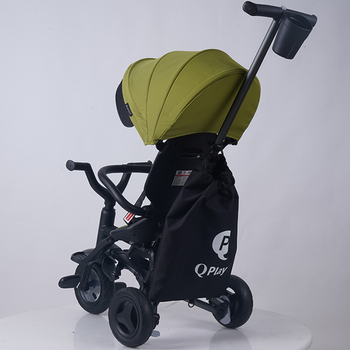 Велосипед складаний триколісний дитячий Qplay Nova+ Rubber Military Green (S700-13Nova+MilitaryGreen) - Pampik - 10