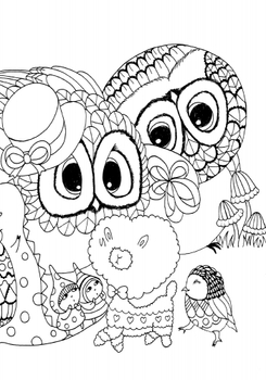 Раскраска Жорж Почти миллион сов (Z101016У) - Pampik - 3