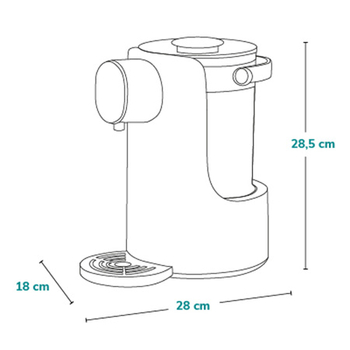 Машина для приготування дитячої суміші Lionelo Babypresto White Natural (LO-BABYPRESTO WHITE NATURAL) - Pampik - 6