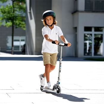 Самокат Micro Sprite Led серебристый (SA0216) - Pampik - 3