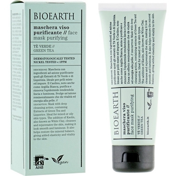 Маска для лица очистительная Bioearth Clarifying Green Tea Face Mask 100 мл - Pampik