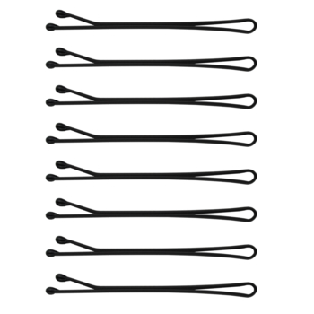 Набор невидимок для волос SPL, 5 см, 24 шт., черный (3000-0050) - Pampik - 4