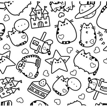 Мінірозмальовка Артбукс Pusheen 96 сторінок (9786175231722) - Pampik - 7