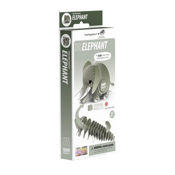 Збірна 3Д модель Eugy Зоопарк Слон (XEG-010) - Pampik - 4