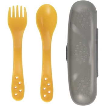 Набір столових приборів Canpol babies в футлярі, жовтий (74/019_yel) - Pampik