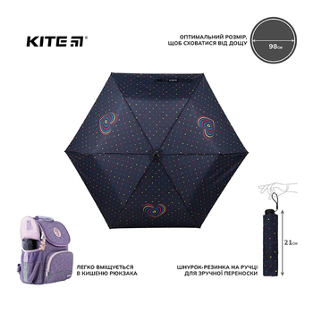 Парасолька дитяча Kite Hearts (K22-2999-2) - Pampik - 4