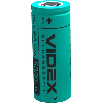 Акумулятор Videx Li-ion 26650 без захисту 5000 mAh bulk 1 шт. (26650/5000/1B) - Pampik