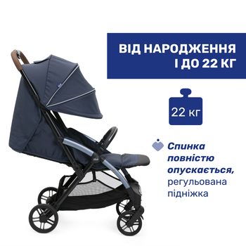 Прогулянкова коляска Chicco Goody XPlus синя (87040.38.07) - Pampik - 4
