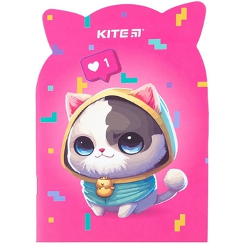 Блокнот Kite Like cat B6 в клеточку 48 листов (K24-461-2) - Pampik