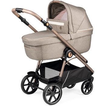 Коляска 2 в 1 Peg-Perego Veloce Mon Amour Belvedere з підставкою до люльки рожеве золото - Pampik - 4