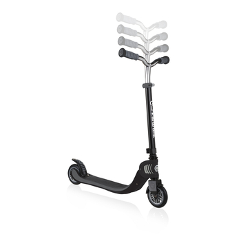 Самокат Globber Flow Foldable 125 черно-серый до 100 кг 6+ 2 колеса - Pampik - 10