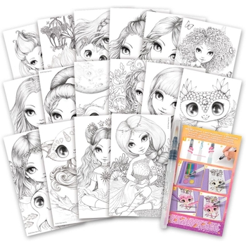 Набір для творчості Nebulous Stars Розмальовка з водою, білі аркуші Візьми в дорогу (11452) - Pampik - 4