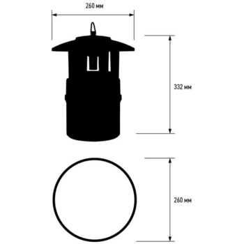 Світильник для знищення комах Eurolamp LED інсектицидний з вентилятором (MK-4W(LED)F) - Pampik - 3