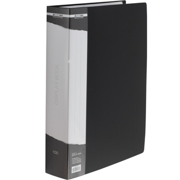 Папка зі 100 файлами Buromax А4 у чохлі чорна (BM.3633-01) - Pampik