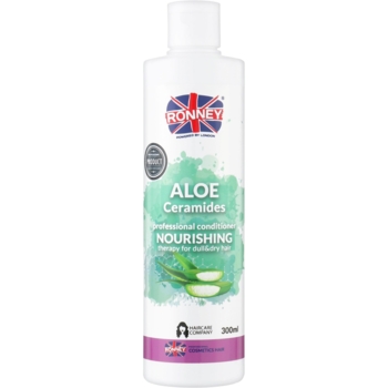 Кондиціонер для тьмяного й сухого волосся Ronney Professional Nourshing Aloe Ceramides 300 мл - Pampik