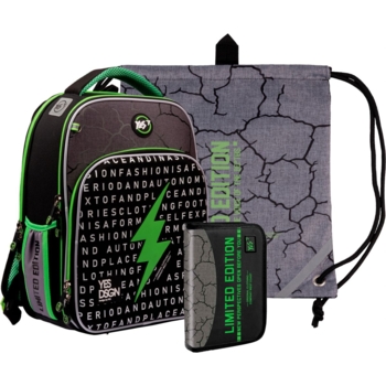 Рюкзак Yes S-78 Collection Lightning с пеналом и сумкой (559800) - Pampik