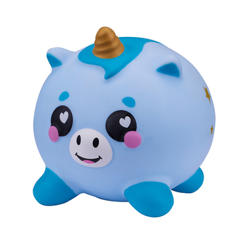 Игрушка-антистресс Smooshzees Luvzees Единорог Больц коллекционная голубая (8224) - Pampik - 2