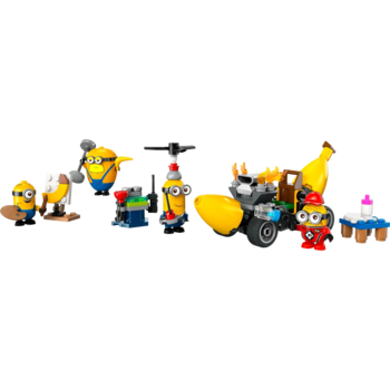 Конструктор LEGO Despicable Me Посіпаки й банановий автомобіль, 136 деталей (75580) - Pampik - 5