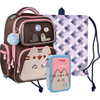 Рюкзак Yes S-101 Collection Pusheen с пеналом и сумкой (559776) - Pampik