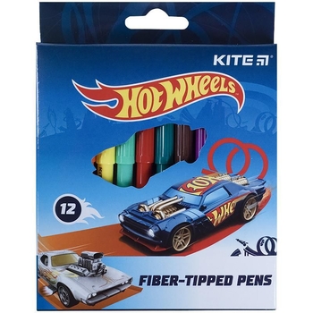 Фломастеры Kite Hot Wheels набор 12 шт. (HW21-047) - Pampik
