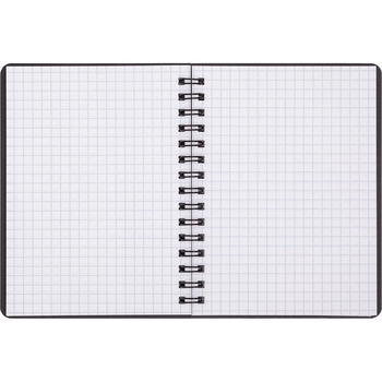 Книга записная Buromax Office в клеточку А6, спираль, красная, 96 листов (BM.24651150-05) - Pampik - 3