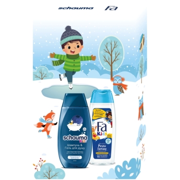 Набор Fa & Schauma Kids boy. For Children's Hair & Skin Шампунь 250 мл + Гель для душа 250 мл - Pampik - 2