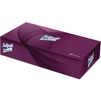 Серветки для обличчя Selpak Pro Extra в картонному боксі, 80 шт. - Pampik