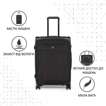 Чемодан Swissbrand Perth S Black (SWB_LYPER001S) - Pampik - 5
