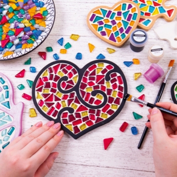 Набор для творчества Mosaaro Мозаика хрустальное стекло Сердце (MA2005) - Pampik - 2