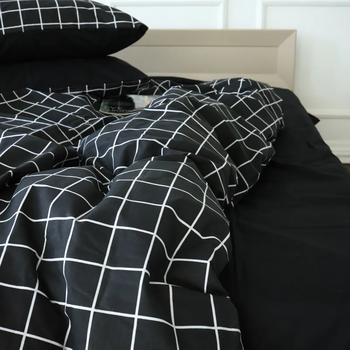 Простыня MirSon Ranforce Elite 17-4814 Eshalan 110х160 см черная (2200009018831) - Pampik