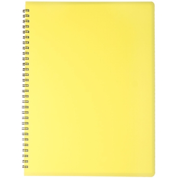 Тетрадь Buromax Gloss на пружине А4, 80 листов желтая (BM.24452151-08) - Pampik