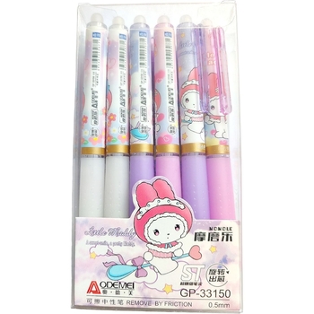 Набор гелевых ручек автоматических Malevaro чернил синего цвета дизайн 13 пиши-стирай 12 шт. (33150/12) - Pampik - 2