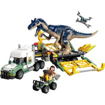 Конструктор LEGO Jurassic World Місії динозаврів Вантажівка для перевезення алозавра, 588 деталей (76966) - Pampik - 3