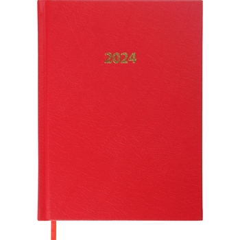 Ежедневник датированный Buromax Strong 2024 A5 красный (BM.2129-05) - Pampik