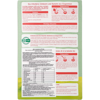 Каша з козячого молока Holle з малиною та бананом, органічна, від 6 місяців, 200 г - Pampik - 2